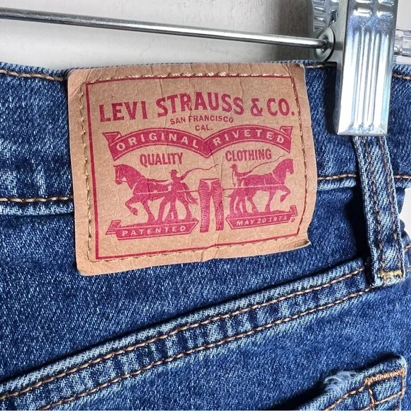 Levi’s Wedgie Straight Fit Stretch Jeans Size 26x28 - Picture 7 of 11